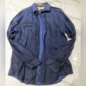 Calvin Klein Blue Casual Button Down Shirt
